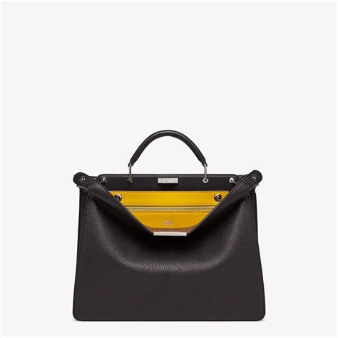 fendi taschen leder schwarz|Fendi Phoenix Saks.